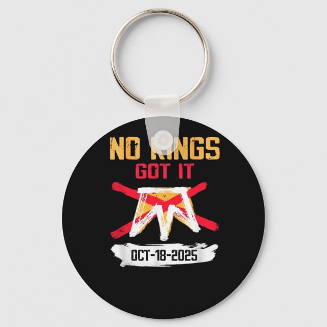 No King Patriotic Freedom No Kings In America Crea Keychain (Front)