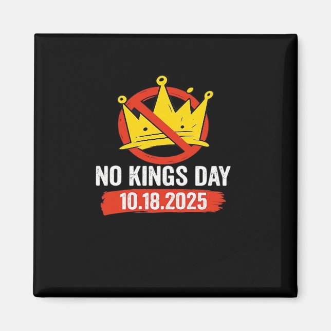 No King Patriotic Freedom No Kings In America Retr Magnet (Front)