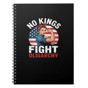 No King Patriotic Freedom No Kings In America Vint Notebook