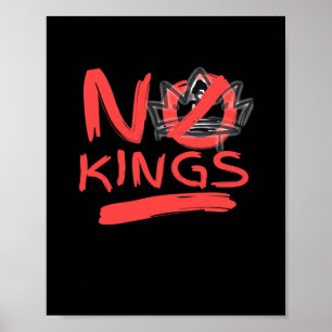 No King Simple Clean Poster