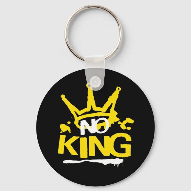 No King Vintage Style Keychain (Front)