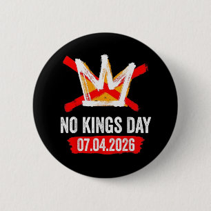 No Kings  2 Inch Round Button