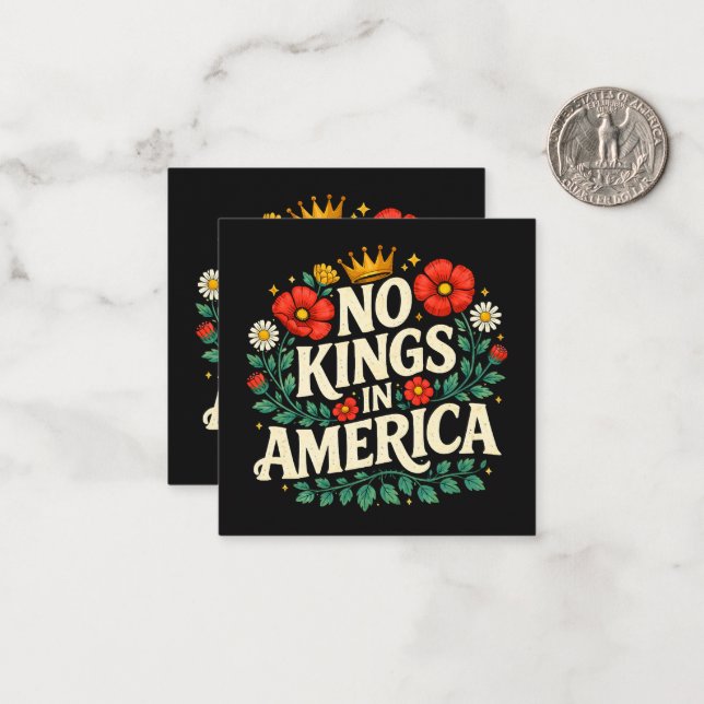 No Kings America Card (Front/Back In Situ)