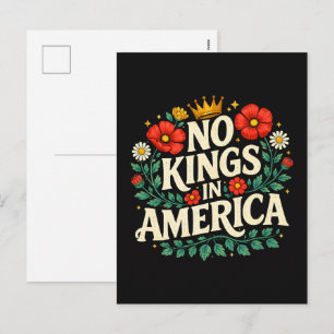 No Kings America Holiday Postcard