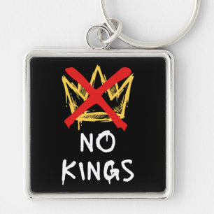 No Kings America Protest Democracy Anti-Trump I Keychain
