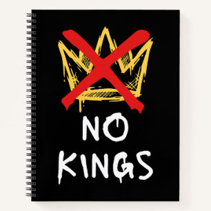 No Kings America Protest Democracy Anti-Trump I Notebook