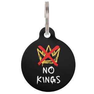 No Kings America Protest Democracy Anti-Trump I Pet Tag