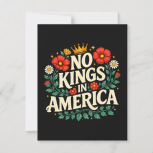 No Kings America Thank You Card
