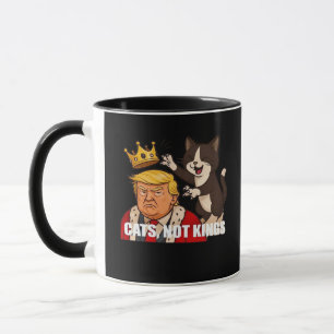 No Kings Anti Cats Classic Funny Design Mug