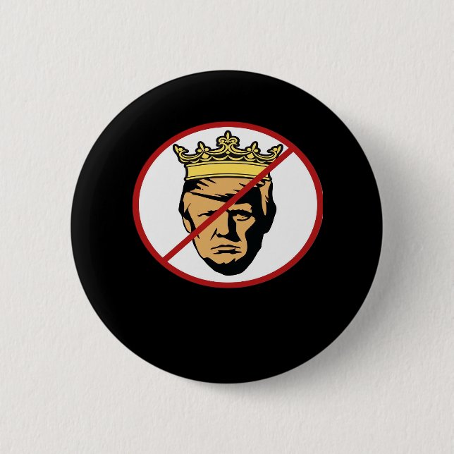 No Kings Anti Classic Creative Design 2 Inch Round Button (Front)