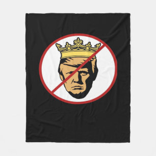 No Kings Anti Classic Creative Design Fleece Blanket