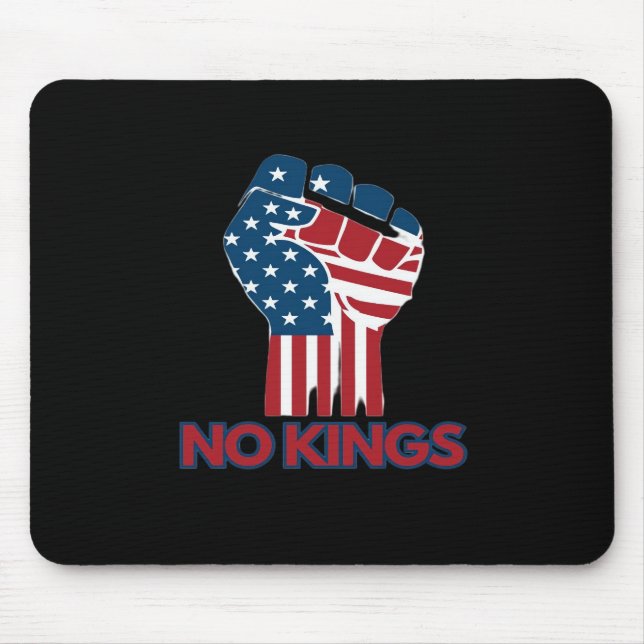No Kings Anti Classic Retro Style Mouse Pad (Front)
