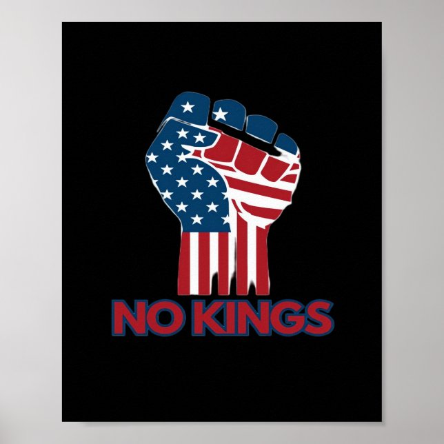 No Kings Anti Classic Retro Style Poster (Front)