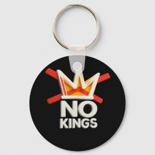 No Kings Anti Minimal Clean Keychain