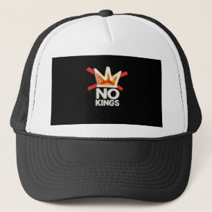 No Kings Anti Minimal Clean Trucker Hat