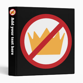 NO KINGS! Anti-Trump Black Binder