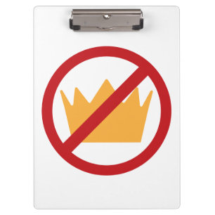 NO KINGS! Anti-Trump Clipboard