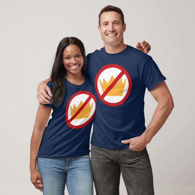 NO KINGS! Anti-Trump Dark (add your text) T-Shirt (Unisex)
