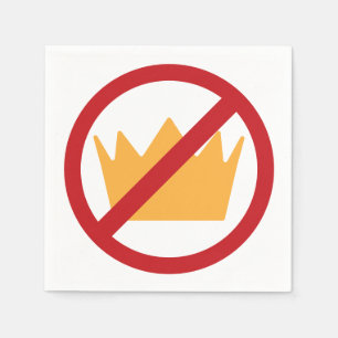 NO KINGS! Anti-Trump Napkin