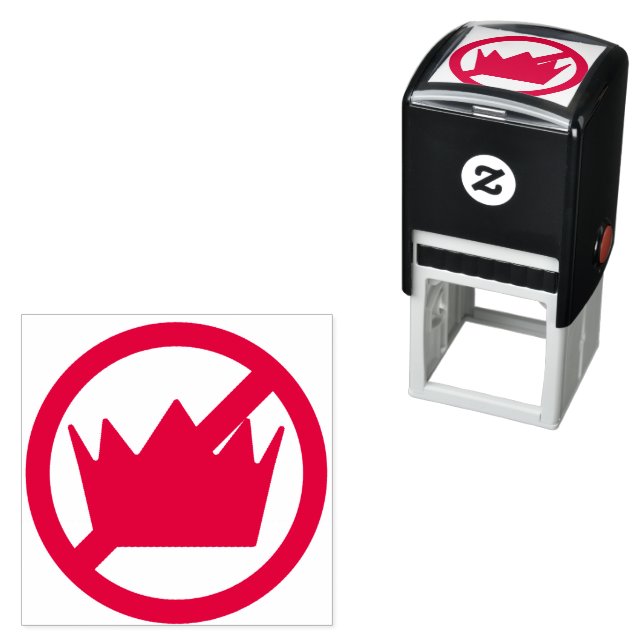 NO KINGS! Anti-Trump Pro-democracy  Self-inking Stamp (In Situ)