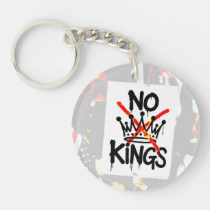 NO KINGS  Anti-Trump Pro-democracy T-Shirt Keychain