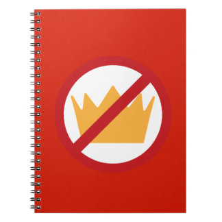 NO KINGS! Anti-Trump Red Notebook