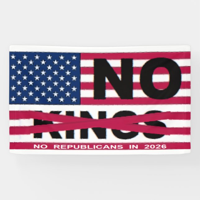 NO KINGS BANNER (Horizontal)