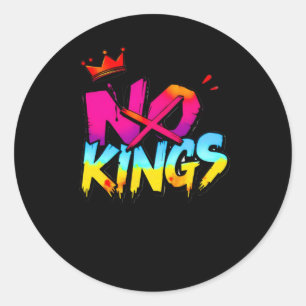 No Kings - Bold Graffiti Statement Sticker