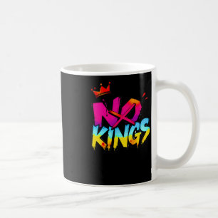 No Kings - Bold Graffiti Statement Sticker Coffee Mug