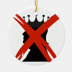 No Kings Ceramic Ornament