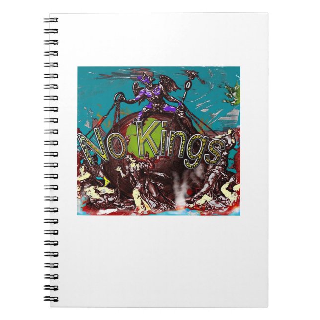 No Kings Classic Modern Minimal Style Notebook (Front)