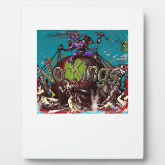 No Kings Classic Modern Minimal Style Plaque