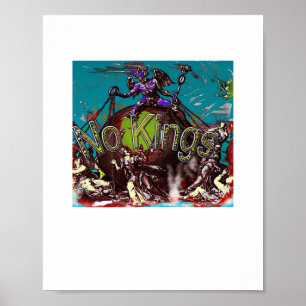 No Kings Classic Modern Minimal Style Poster