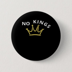 No Kings Classic Retro Cool 2 Inch Round Button