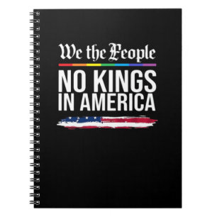 No Kings Day Classic Patriotic Style Notebook