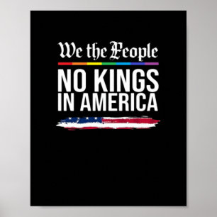 No Kings Day Classic Patriotic Style Poster