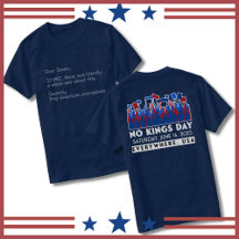 No Kings Day Letter to Trump Protest Shirt