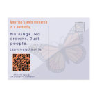 No Kings Day Monarch Butterfly Activist Art