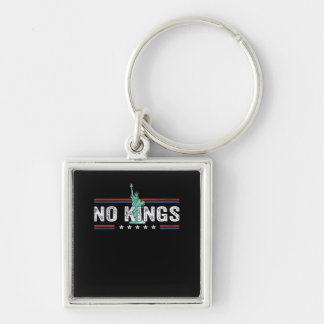 No Kings Day Retro Classic Design Keychain