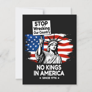 No Kings Day – Stop Wrecking Our Country Protest Announcement