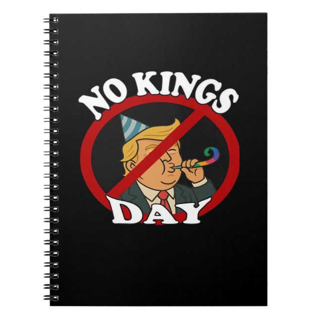 No Kings Day Vintage Classic Graphic Notebook (Front)