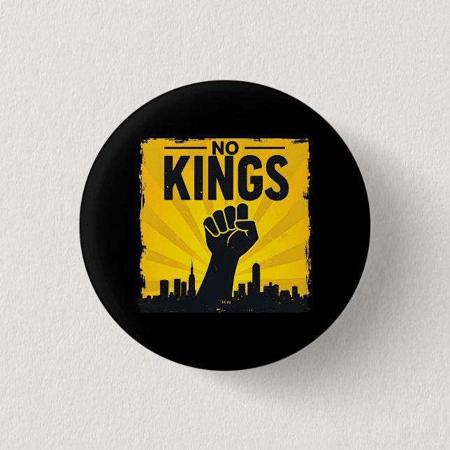 No Kings (DC Edition) 1 Inch Round Button (Front)