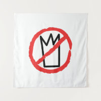 No kings demonstration logo design