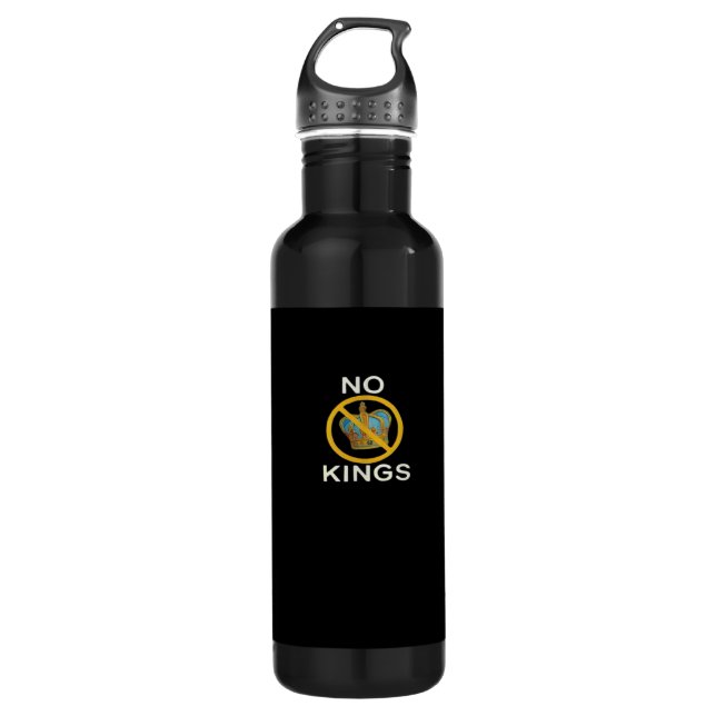 No Kings  Funny Design 710 Ml Water Bottle (Front)