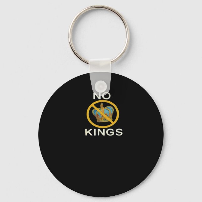 No Kings  Funny Design Keychain (Front)