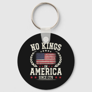 No Kings In America 1776 Save Democracy United Sta Keychain