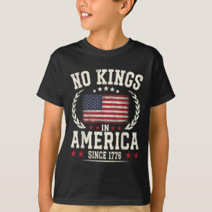No Kings In America 1776 Save Democracy United Sta T-Shirt