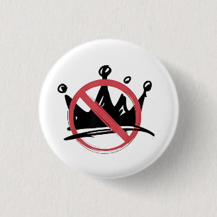 No Kings In America 2025 4th of July  1 Inch Round Button