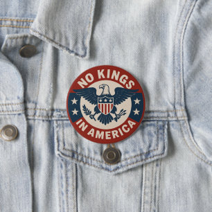 No Kings in America 3 Inch Round Button