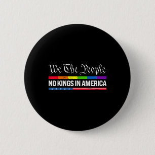 No Kings In America 7 2 Inch Round Button